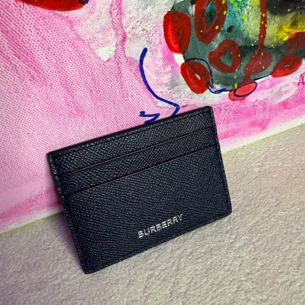 Burberry Navy Blue Card Holder